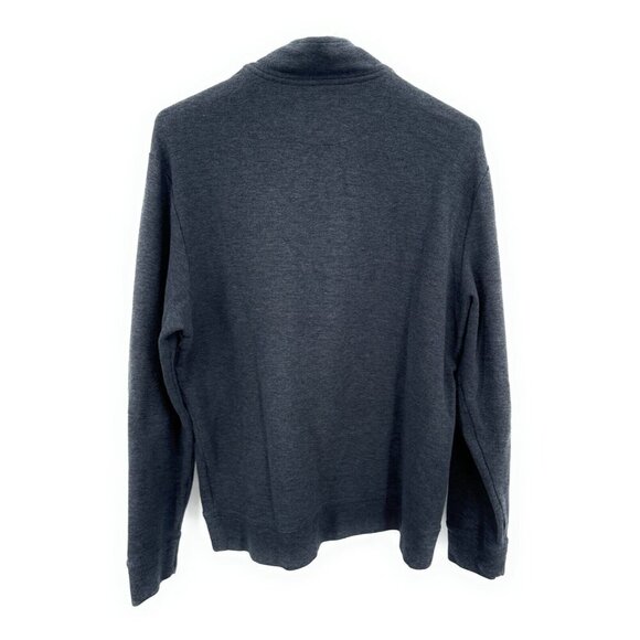 Vineyard Vines Long Sleeve Pullover Men's Size M Blue 1/4 Zip Cotton - Picture 3 of 4